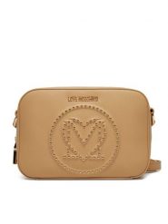 LOVE MOSCHINO Torebka JC4068PP1ML1210A Beżowy. Brązowe listonoszki Love Moschino, bez wzorów, ze skóry, bez dodatków. Za 669.99 zł.