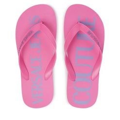 Japonki Versace Jeans Couture. Czerwone japonki Versace Jeans Couture, bez wzorów, z jeansu. Za 249.99 zł.