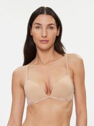 Guess Biustonosz bezfiszbinowy O3YC02 KBS50 Beżowy. Brązowe biustonosze Guess, z aplikacjami, z syntetyku. Za 129.99 zł.