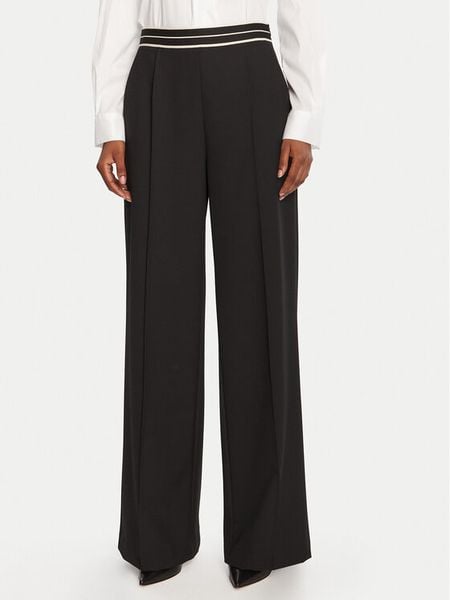 Lola Casademunt by Maite Spodnie materiałowe MF2514019 Czarny Straight Fit. Czarne spodnie materiałowe Lola Casademunt by Maite, bez wzorów, z materiału. Za 579.99 zł.