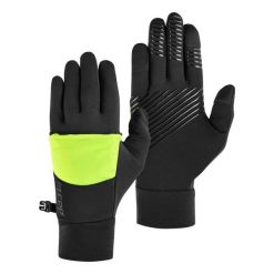 Ciepłe zimowe rękawiczki 2w1 odblaskowe z powłoką touchscreen CEP unisex. Czarne rękawiczki CEP, bez wzorów, sportowe. Za 119.00 zł.