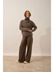 Just Cashmere Kaszmirowy sweter "Akar" w kolorze szarobrązowym rozmiar: M. Brązowe swetry Just Cashmere, m, bez wzorów, z kaszmiru, bez ramiączek. Za 928.97 zł.