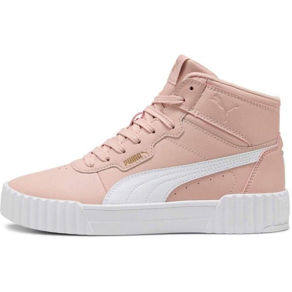 Buty sportowe damskie Puma Carina 3.0 Mid. Czerwone buty sportowe lifestyle Puma, bez wzorów, z syntetyku, sportowe, bez zapięcia. Za 390.00 zł.