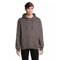 Bluza z kapturem Sol's Snake. Szare bluzy SOL'S, s, bez wzorów, z bawełny, bez ramiączek, z kapturem. Za 99.90 zł.
