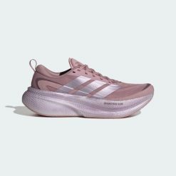 BUTY DO BIEGANIA SUPERNOVA GLIDE. Fioletowe buty treningowe adidas, bez wzorów, z gumy, bez zapięcia, do biegania. Za 569.00 zł.