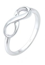 Elli Damski Infinity nieskończoność w srebrze próby 925 Sterling Silver Pierścionki 1 ct. Szare pierścionki Elli, srebrne. Za 283.99 zł.