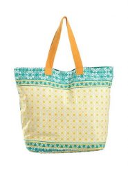 BLE Shopper bag w kolorze turkusowo-żółtym - 58 x 32 cm rozmiar: onesize. Żółte shopper bag BLE, bez wzorów, z materiału, na ramię, bez dodatków. Za 67.24 zł.