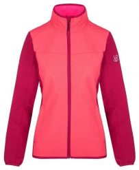 Damska kurtka softshell Loap Urabuna różowa. Czerwone kurtki do biegania ÀLG, na jesień, m, bez wzorów, z elastanu, bez kaptura, do biegania. Za 210.99 zł.