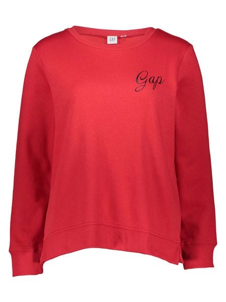 GAP Bluza w kolorze czerwonym rozmiar: M. Czerwone bluzy GAP, m, bez wzorów, bez ramiączek, bez kaptura. Za 79.21 zł.