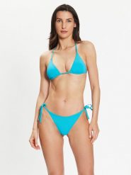 Emporio Armani Bikini 262185 3R313 00032 Błękitny. Niebieskie bikini Emporio Armani, bez wzorów, z syntetyku. Za 295.00 zł.