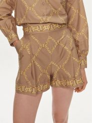 TWINSET Szorty materiałowe 241TP2731 Beżowy Loose Fit. Brązowe szorty Twinset, bez wzorów, z bawełny. Za 749.99 zł.