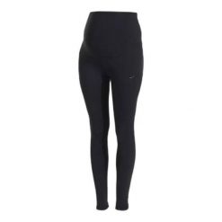 Legginsy ciążowe dla kobiet Joma. Czarne legginsy Joma, bez wzorów, z materiału, sportowe, długie. Za 146.50 zł.