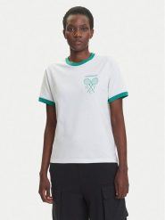 Adidas T-Shirt Retro Tennis JY0276 Biały Regular Fit. Białe t-shirty adidas, m, bez wzorów, z bawełny, retro, bez kołnierzyka, bez ramiączek. Za 149.99 zł.