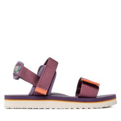 Sandały Columbia. Czerwone sandały Columbia, bez wzorów, sportowe, bez obcasa, bez zapięcia. Za 279.99 zł.