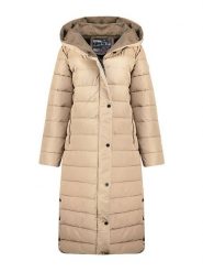 Canadian Peak Płaszcz pikowany "Constanceak" w kolorze beżowym rozmiar: XXL. Brązowe płaszcze Canadian Peak, xxl, bez wzorów, bez kaptura. Za 324.26 zł.