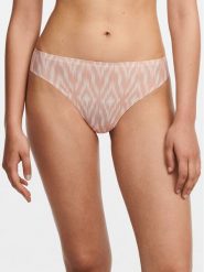 Chantelle Stringi Soft Stretch C11D90 Różowy. Czerwone stringi Chantelle, bez wzorów, z syntetyku. Za 59.99 zł.
