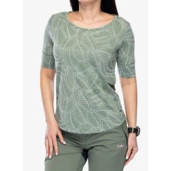Koszulka bawełniana damska CMP Mless. Zielone t-shirty sportowe CMP, bez wzorów, z bawełny, bez ramiączek. Za 101.99 zł.