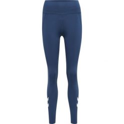 Damskie wysokie legginsy Hummel MT Grace. Niebieskie legginsy Hummel, bez wzorów, sportowe. Za 250.50 zł.