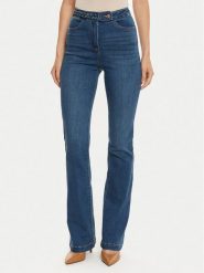 Morgan Jeansy 222-PKELY Niebieski Straight Fit. Niebieskie jeansy Morgan, bez wzorów, z bawełny. Za 189.99 zł.