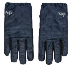 Rękawiczki Elmer. Niebieskie rękawiczki Elmer, bez wzorów, z dzianiny. Za 239.99 zł.