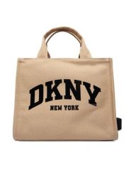 DKNY Torebka R41AOR57 Khaki. Brązowe torebki klasyczne DKNY, bez wzorów, z materiału, bez dodatków. Za 529.99 zł.