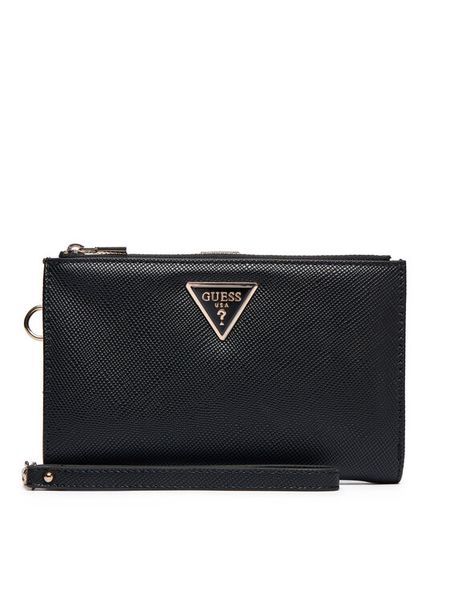 Guess Portfel Laurel II Slg SWZG74 59157 Czarny. Czarne portfele Guess, z aplikacjami, ze skóry. Za 289.99 zł.