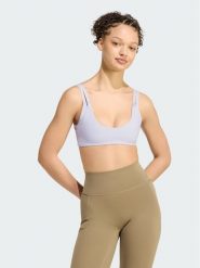 Adidas Biustonosz sportowy Optime Workout Reversible Twist Light Support Bra KS6053 Fioletowy jasny. Fioletowe biustonosze sportowe adidas, bez wzorów, z syntetyku. Za 218.99 zł.
