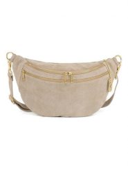 Anna Morellini Skórzana saszetka "Iolanda" w kolorze szarobrązowym - 36 x 22,5 x 12 cm rozmiar: onesize. Brązowe nerki i saszetki Anna Morellini, bez wzorów, z materiału, sportowe, bez dodatków. Za 260.99 zł.