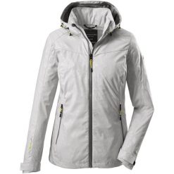 Kurtka damska Killtec - Vojak WMN SOFTSHELL JCKT B. Białe kurtki przejściowe sportowe Killtec, bez wzorów, z softshellu, bez kaptura, trekkingowe. W wyprzedaży za 200.00 zł.