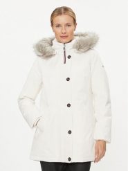 Tommy Hilfiger Parka WW0WW39864 Écru Regular Fit. Płaszcze Tommy Hilfiger, s, bez wzorów, z syntetyku, bez kaptura. Za 1,119.00 zł.
