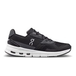 Buty do biegania damskie On Cloudrift. Czarne buty do biegania On, bez wzorów, z materiału, bez zapięcia, do biegania. Za 833.00 zł.