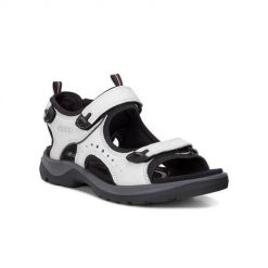 Buty do chodzenia damskie Ecco Offroad. Białe buty trekkingowe ECCO, na lato, z jeansu, bez zapięcia. Za 432.50 zł.