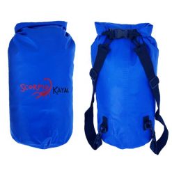 Worek/Plecak Wodoszczelny Na Wyprawy Wodne Spływy Kajakowe Scorpio Kayak 20L. Niebieskie plecaki SCORPIO KAYAK, bez wzorów, bez dodatków. Za 89.00 zł.