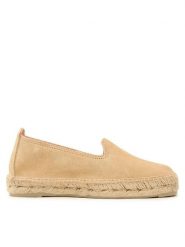 Manebi Espadryle Suede Flat Espadrilles Beżowy. Brązowe espadryle Manebi, bez wzorów, ze skóry, bez obcasa. Za 549.99 zł.