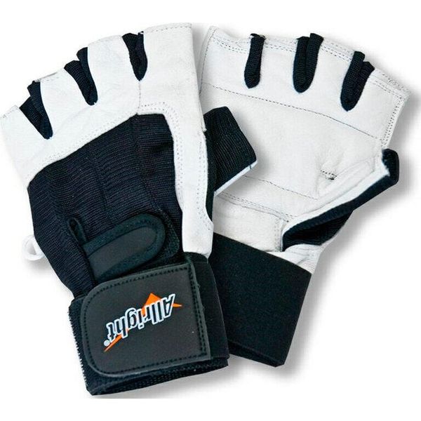 Rękawiczki kulturystyczne uniseks Allright DR. Białe rękawiczki Allright, bez wzorów, sportowe. Za 68.81 zł.