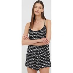 Calvin Klein Underwear piżama damska kolor czarny. Czarne piżamy Calvin Klein Underwear, l, bez wzorów, z dzianiny, bez kołnierzyka, bez ramiączek. W wyprzedaży za 164.99 zł.