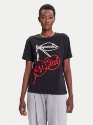 Desigual T-Shirt Berlin 25WWTK51 Czarny Regular Fit. Czarne t-shirty Desigual, l, bez wzorów, z bawełny, bez kołnierzyka, bez ramiączek. Za 229.99 zł.