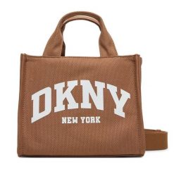 Torebka DKNY. Brązowe torebki klasyczne DKNY, bez wzorów, klasyczne, bez dodatków. Za 439.99 zł.