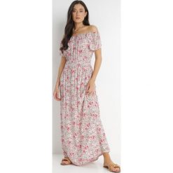 Jasnoróżowa Sukienka z Wiskozy Oresilea. Czerwone sukienki Born2be, l, bez wzorów, z wiskozy, boho, bez kołnierzyka, bez ramiączek, maxi. W wyprzedaży za 48.99 zł.