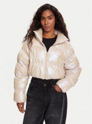 Adidas Kurtka zimowa Essentials Glossy 2-In-1 JX2985 Beżowy Loose Fit. Brązowe kurtki adidas, na zimę, xs, bez wzorów, z syntetyku, bez kaptura. Za 589.99 zł.