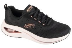 Buty sportowe Sneakersy damskie, Skech-Air Meta-Neutral Air. Czarne buty treningowe Skechers, bez wzorów, z materiału, przed kostkę, bez zapięcia, trekkingowe. Za 259.99 zł.