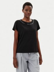 Liu Jo Sport T-Shirt TA5268 JS005 Czarny Regular Fit. Czarne t-shirty sportowe Liu Jo Sport, l, bez wzorów, bez ramiączek. Za 279.99 zł.