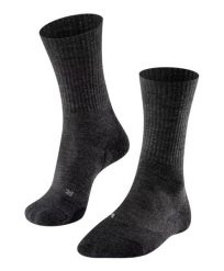 Skarpetki damskie Falke TK2 Wool. Szare skarpetki Falke, bez wzorów, z materiału. Za 127.20 zł.