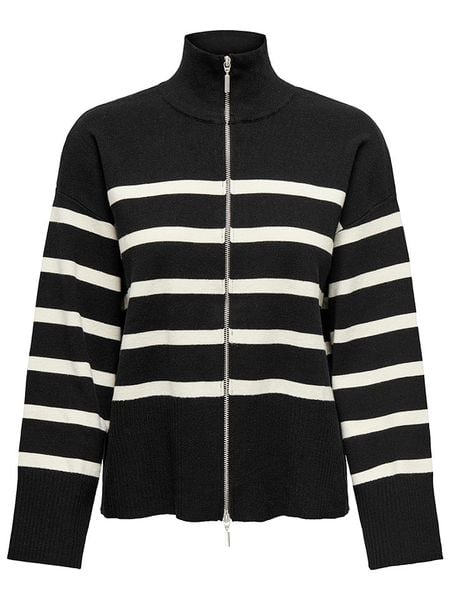 ONLY Kardigan w kolorze czarnym rozmiar: L. Czarne swetry ONLY, l, bez wzorów, z włókna, bez ramiączek. Za 83.42 zł.