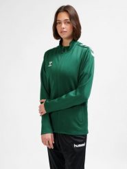 Damska bluza dresowa Hummel Core Xk. Zielone bluzy Hummel, s, bez wzorów, z dresówki, klasyczne, bez ramiączek, bez kaptura. Za 198.50 zł.