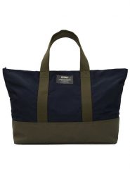 Ecoalf Shopper bag w kolorze czarno-oliwkowym - 55 x 34 x 18 cm rozmiar: onesize. Brązowe shopper bag Ecoalf, bez wzorów, z materiału, bez dodatków. Za 114.71 zł.