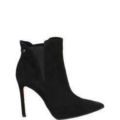 BOTKI NA SZPILCE 3576 012 NERO. Botki Venezia, bez wzorów, ze skóry, bez obcasa, na szpilce, bez zapięcia. Za 319.00 zł.
