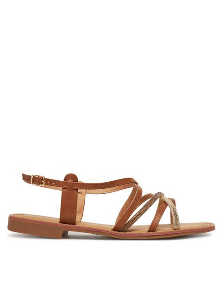 DeeZee Sandały MTO 7968 Brązowy. Brązowe sandały DeeZee, bez wzorów, z materiału, bez obcasa, na płaskiej podeszwie, bez zapięcia. Za 129.99 zł.