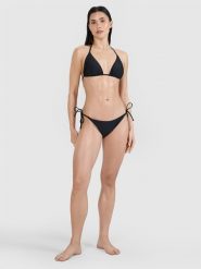 4F Dół od bikini damski - czarny S. Czarne bikini 4f, bez wzorów, z elastanu, klasyczne. Za 49.99 zł.