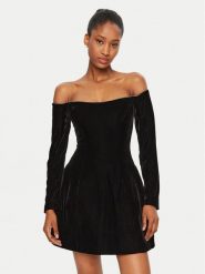 BARDOT Sukienka koktajlowa Nadene 59528DB1 Czarny Regular Fit. Czarne sukienki Bardot, bez wzorów, z syntetyku, wizytowe, bez kołnierzyka, bez ramiączek. Za 439.99 zł.